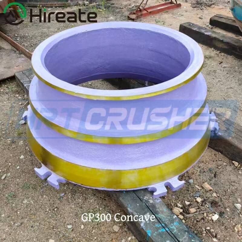 Metso GP300 Concave, cone crusher spare parts for Metso GP300 cone crusher