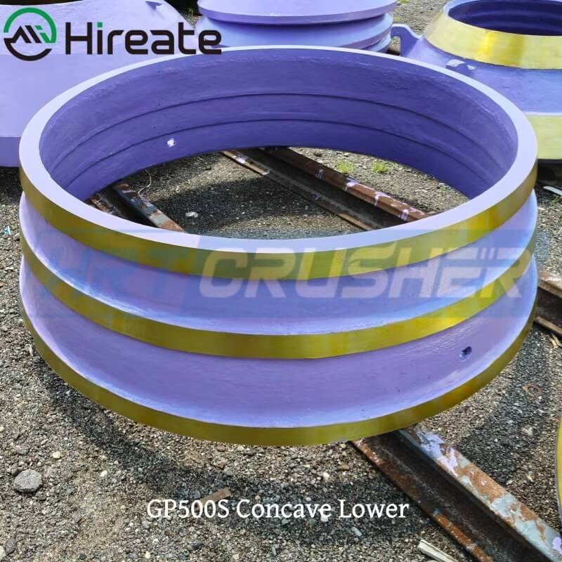 Metso GP500s Lower Concave, cone crusher spare parts for Metso GP500s cone crusher