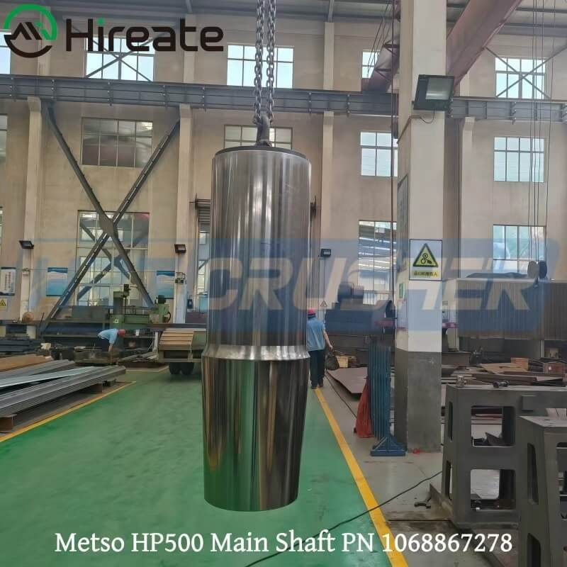 Metso HP500 Main Shaft 1068867278, cone crusher spare parts for Nordberg HP500 cone crusher