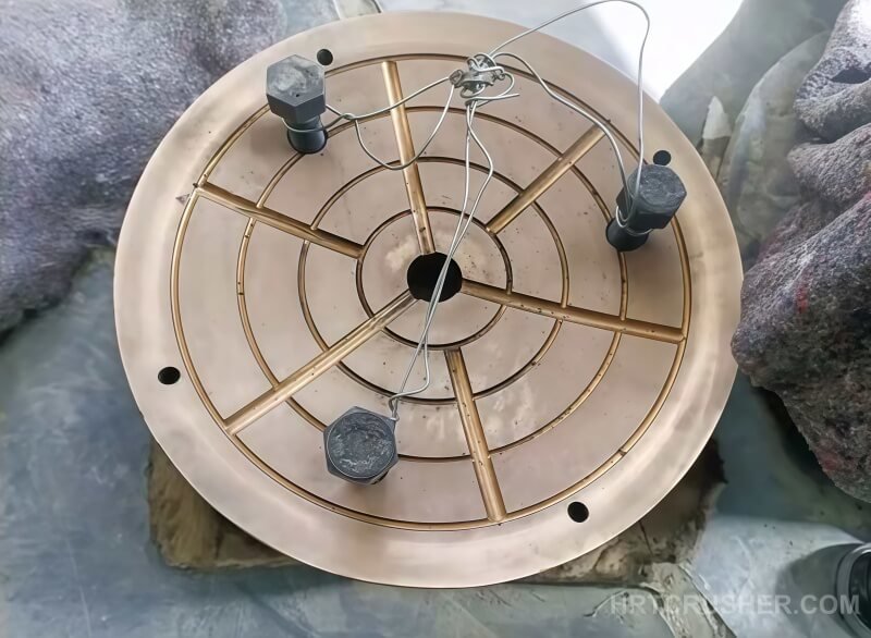 Thrust plate assembly for Metso HP500 cone crusher eccentric replacement