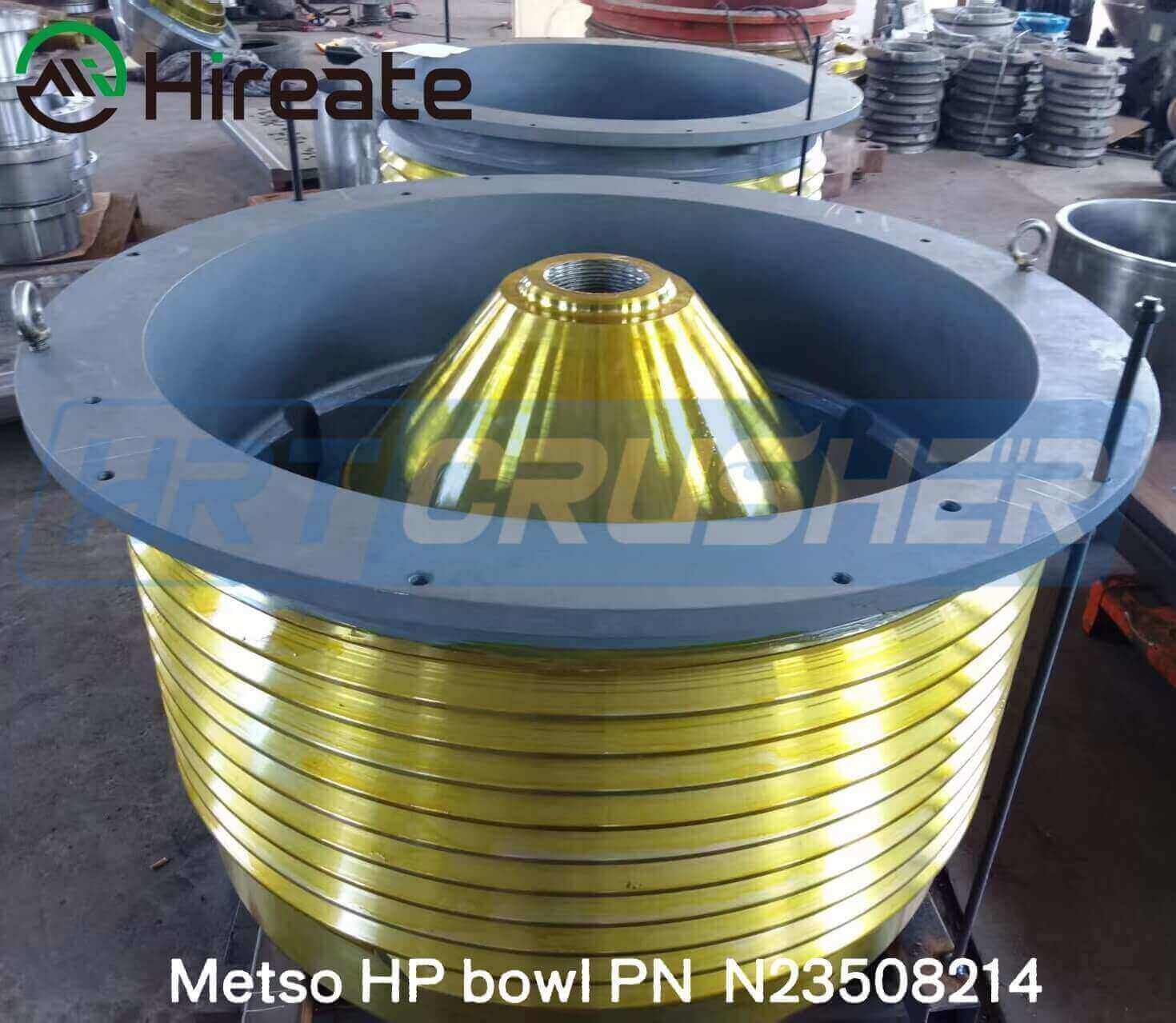 Metso HP Bowl Liner N23508214, cone crusher spare parts for Metso HP cone crusher