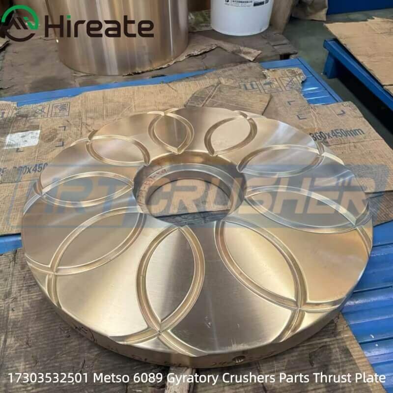 Metso 6089 gyratory crusher thrust plate spare parts 17‑303‑532‑501